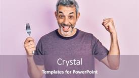  Presentation with grey - Slide deck enhanced with handsome-middle-age-man background and a gray colored foreground