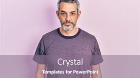  Presentation with grey - Theme with handsome-middle-age-man background and a gray colored foreground