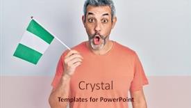  Presentation with grey - PPT theme having handsome-middle-age-man background and a  colored foreground