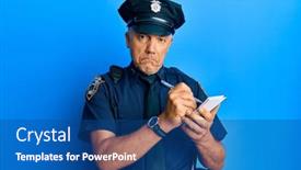  Presentation with handsome - Presentation design with handsome-middle-age-mature-man background and a ocean colored foreground