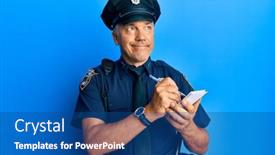  Presentation with ticket - PPT theme consisting of handsome-middle-age-mature-man background and a ocean colored foreground