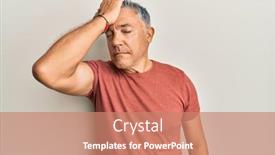  Presentation with memory - Slide deck featuring handsome-middle-age-mature-man background and a coral colored foreground