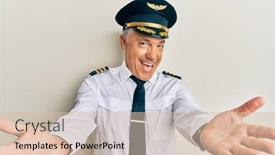  Presentation with acceptance - Amazing slide set having handsome-middle-age-mature-man backdrop and a lemonade colored foreground