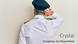  Presentation with airplane pilot - Amazing slide set having handsome-middle-age-mature-man backdrop and a lemonade colored foreground