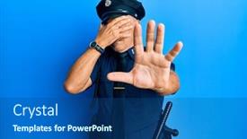  Presentation with handsome - PPT layouts having handsome-middle-age-mature-man background and a ocean colored foreground