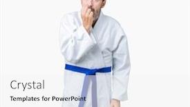  Presentation with anxiety and stress - Presentation theme with handsome-middle-age-senior-man background and a white colored foreground