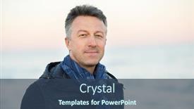  Presentation with sunset beach - Presentation design having handsome middle-aged man at the beach attractive happy smiling mid adult male model posing at seaside sunset o sunrise outdoor portrait of beautiful man background and a ocean colored foreground