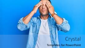  Presentation with muscle - PPT theme with handsome-muscle-man-wearing-casual background and a light blue colored foreground