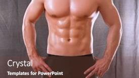  Presentation with black man - Theme having handsome-muscular-young-man-standing background and a tawny brown colored foreground