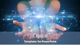  Presentation with cloud based - Presentation theme enhanced with screen displaying modern cloud base background and a teal colored foreground