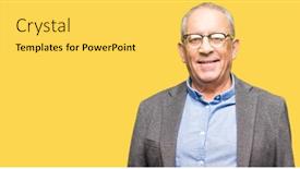  Presentation with cool - Presentation design featuring handsome-senior-businesss-man-wearing background and a yellow colored foreground