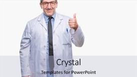  Presentation with professional development women success - Amazing presentation theme having handsome senior doctor scientist professional backdrop and a  colored foreground