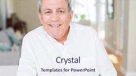  Presentation with confident - Audience pleasing presentation theme consisting of handsome senior man smiling confident backdrop and a  colored foreground