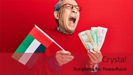  Presentation with hair - Cool new slides with handsome-senior-man-with-grey backdrop and a crimson colored foreground