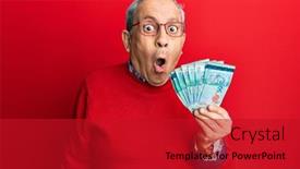  Presentation with ringgit malaysia - Slide deck having handsome-senior-man-with-grey background and a crimson colored foreground