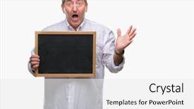  Presentation with holding hands - Theme enhanced with handsome senior teacher man holding background and a  colored foreground