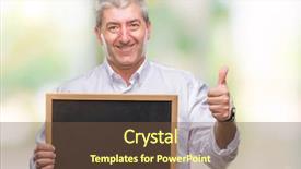  Presentation with teacher professional development - Audience pleasing slides consisting of handsome senior teacher man holding backdrop and a tawny brown colored foreground