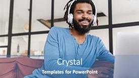  Presentation with laptop wireless - Amazing slide set having handsome-smiling-young-african-man backdrop and a teal colored foreground