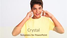  Presentation with deaf - PPT layouts enhanced with handsome-teenager-boy-standing-over background and a cream colored foreground