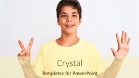  Presentation with number - PPT layouts having handsome-teenager-boy-standing-over background and a cream colored foreground