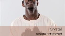  Presentation with muslim prayer - Amazing PPT theme having fatiha prayer to allah god backdrop and a coral colored foreground