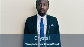  Presentation with simple business - Amazing slides having handsome-young-black-man-wearing backdrop and a ocean colored foreground