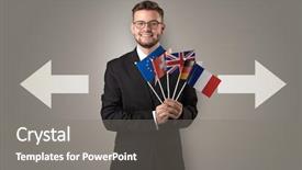  Presentation with target - Amazing slides having  backdrop and a  colored foreground