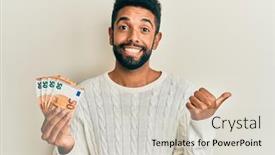  Presentation with victory - Theme having handsome-young-hispanic-man-holding background and a lemonade colored foreground