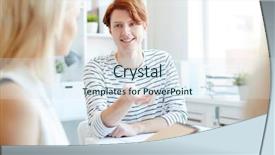  Presentation with optimistic - Cool new slide deck with handsome young male creative manager backdrop and a  colored foreground