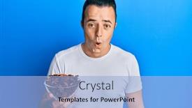  Presentation with bowl - Amazing theme having handsome-young-man-holding-bowl backdrop and a light blue colored foreground