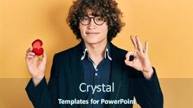  Presentation with engagement - Slide set with handsome-young-man-holding-engagement background and a navy blue colored foreground