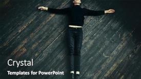  Presentation with black man - Presentation consisting of handsome-young-man-in-black background and a tawny brown colored foreground