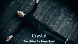  Presentation with black man - PPT theme enhanced with handsome-young-man-in-black background and a navy blue colored foreground