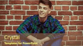  Presentation with emotions - Presentation consisting of handsome-young-man-in-jeans background and a tawny brown colored foreground