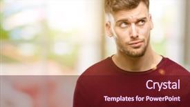  Presentation with egyptian man in make up - Beautiful slide set featuring handsome young man making funny backdrop and a  colored foreground