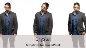  Presentation with funny - Cool new slide set with handsome young man making funny backdrop and a  colored foreground