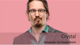  Presentation with egyptian man in make up - Beautiful presentation featuring handsome young man making funny backdrop and a  colored foreground