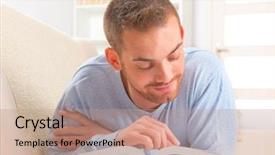  Presentation with reading - Beautiful PPT layouts featuring  backdrop and a  colored foreground