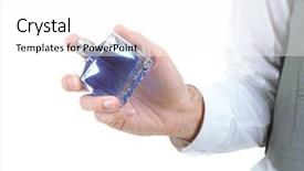  Presentation with perfume analysis - Presentation design with handsome young man using perfume background and a  colored foreground