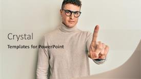  Presentation with arthritis - Audience pleasing PPT layouts consisting of handsome-young-man-wearing-casual backdrop and a soft green colored foreground