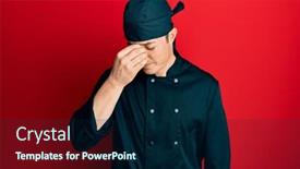  Presentation with professional - Colorful slide deck enhanced with handsome-young-man-wearing-professional backdrop and a navy blue colored foreground