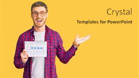  Presentation with holding hands - Slide set featuring handsome-young-man-with-bear background and a yellow colored foreground