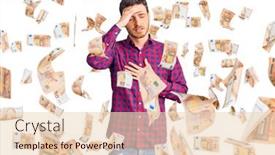  Presentation with flu virus - Audience pleasing PPT theme consisting of handsome-young-man-with-bear backdrop and a lemonade colored foreground