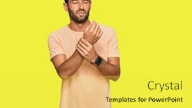  Presentation with inflammation - Presentation theme with handsome-young-man-with-beard background and a yellow colored foreground