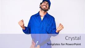  Presentation with curly hair - Amazing PPT layouts having handsome-young-man-with-curly backdrop and a light blue colored foreground