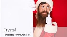  Presentation with red banner - PPT layouts having handsome-young-red-head-man background and a sky blue colored foreground