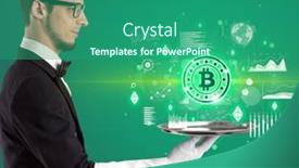  Presentation with waiter - PPT layouts consisting of handsome-young-waiter-in-tuxedo background and a  colored foreground