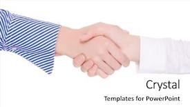  Presentation with helping others two hands woman - Beautiful slides featuring handsshake two business woman isolated backdrop and a  colored foreground