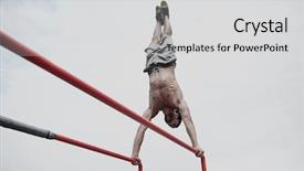  Presentation with parallel - Amazing presentation having handstand - fitness sport training and lifestyle backdrop and a light gray colored foreground