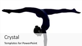  Presentation with pendidikan sex pada anak - Beautiful presentation design featuring handstand - woman exercising eka pada viparita backdrop and a white colored foreground